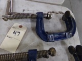 (2) 4'' C-Clamps, Blue