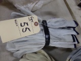 (6) Pair of New Leather Work Gloves Size Large