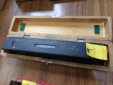 12'' Precision Level .0005 per 10 Inches with Wooden Case