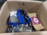 Box Of Misc Dowl Pins, Collars, Etc