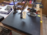 Group of (3) Height Gauges and 18'' x 24'' x 23'' Black Granite Surface Pla