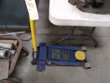 3 1/2 Ton Floor Jack, Blue & Yellow