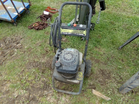 Karcher 2500psi Pressure Washer w/Honda Motor, Motor Good, PUMP LEAKS/NEEDS