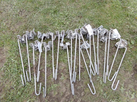 Group of Approx. (25) Hose Support Arms for Milking Parlor (5836)
