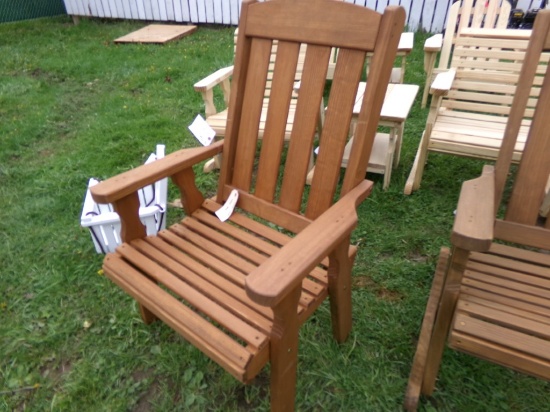 Mission Chair, Cedar Stained, Amish Made (9267)