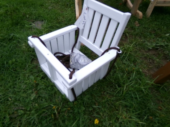 White Childs Swing, Amish Made (9278)