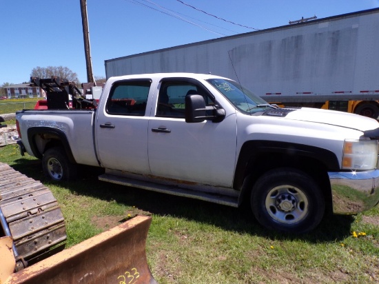2008 Chevrolet 2500 4 WD Crew Cab Pickup, White, 6 1/2' Box, Auto, 6.0 V8 w