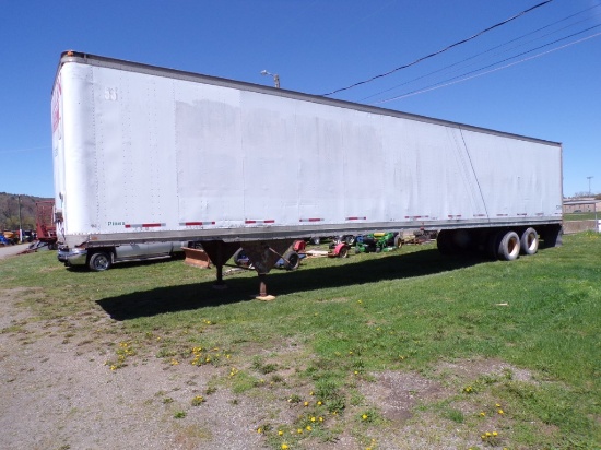1993 Pine 53' Semi Van Trailer, TOWED IN W/ A LOAD ON, NO TITLE, BOS ONLY,