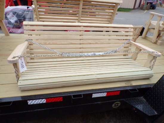 5' Unfinished Porch Swing, Amish Made (9233)