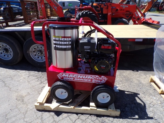 New Magnum 4000 Series Gold Hot Water Pressure Washer, 15 HP Electric Start