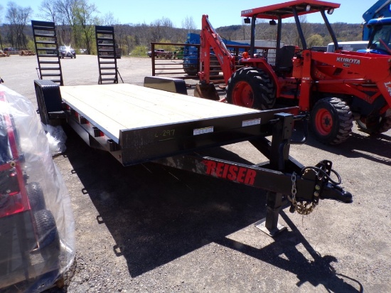 New 2026 Reiser Model ET2014K 14,000 Lb. Trailer, 18', 2' Beaver Tail VIN#l