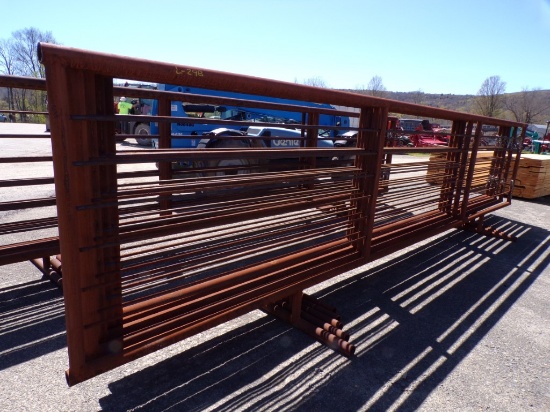 (5) 24' Heavy Duty Free Standing Stationary Gates, 5 X BID PRICE (5090)