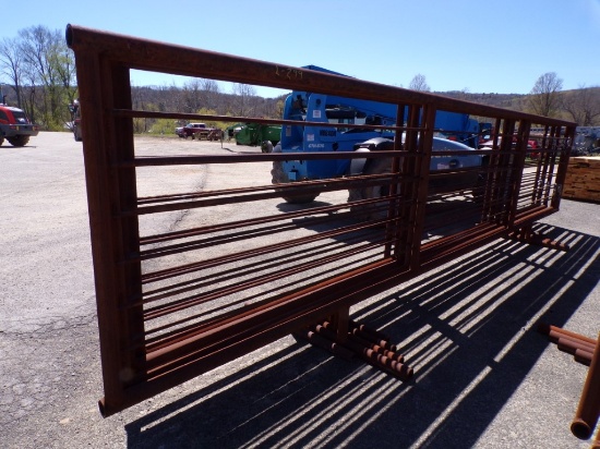 (5) 24' Heavy Duty Free Standing Stationary Gates, 5 X BID PRICE (5091)