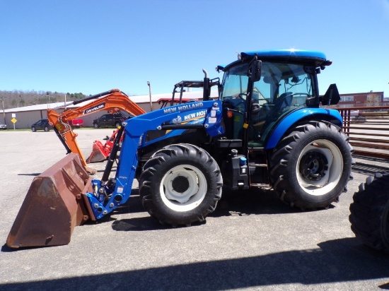 New Holland Workmaster 105 4wd Tractor w/632TL Loader w/Quick Attach Bucket