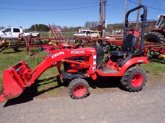 2020 Kubota BX2380 Sub Compact Tractor w/LA344 Loader w/SSL Bucket Coupler,
