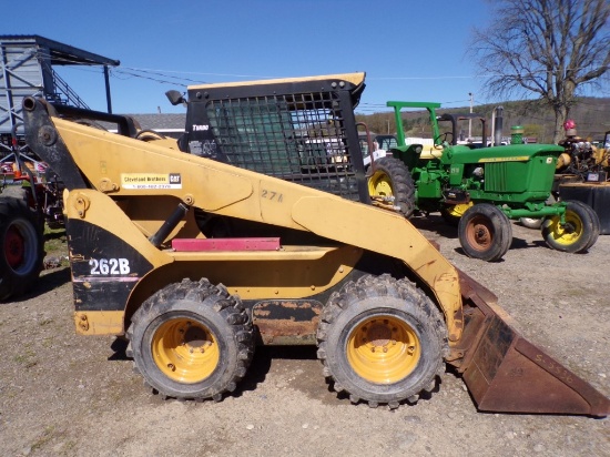 Cat 262B Skid Steer 72'' Bucket, New Tires, S/N T01463, HOUR METER NOT LIGH