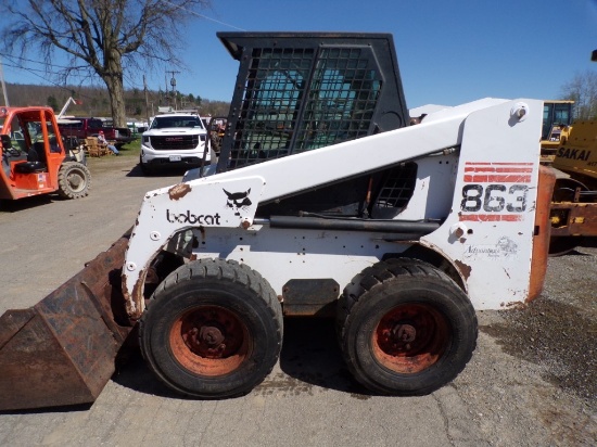 Bobcat 863 Advantage Series Skid Steer with 80'' Bucket, 2093 Hrs., SN 5144