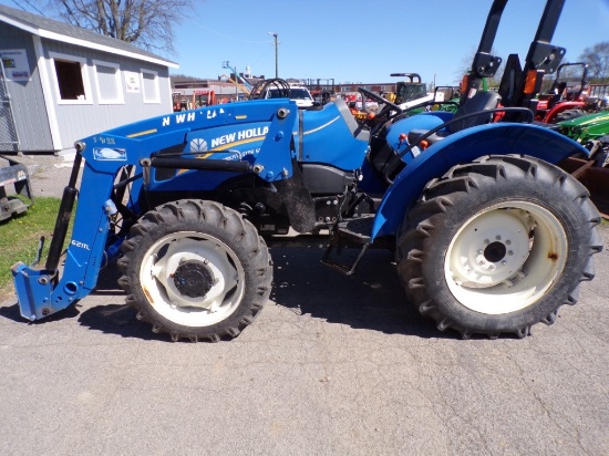 New Holland Workmaster 50 Tractor w/621TL Loader, SSL Bucket Coupler, Left