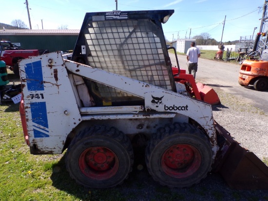 Bobcat 741 Skid Steer Loader, Diesel Engine, Shows 5528 Hours, Good Tires S