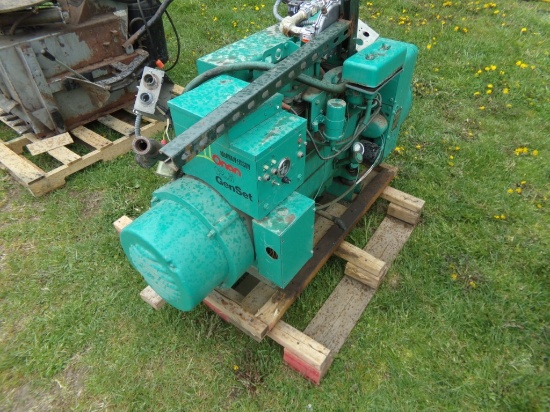Onan 125 1 or 3 Phase Gen Set Nat. Gas or Propane Generator, 8.3 KW Single