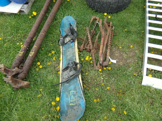 Group of Roof Jacks and a Snow Board (9617)