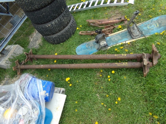 (2) Trailer Axles with Wide 5 Lug Hubs (5564)