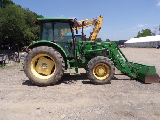 John Deere 6140D Tractor, Full Cab with AC and John Deere H310 Loader ...