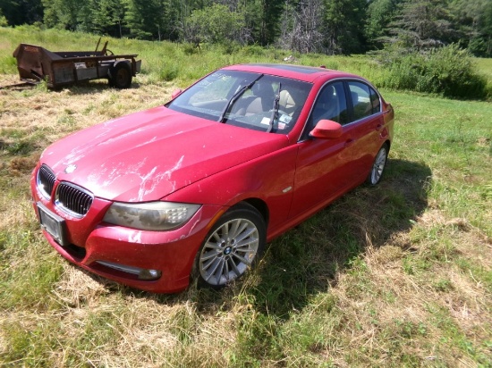 2009 BMW 335D, Red, ___________Miles, Vin # WBAPN73579A265566, Leather, Sun