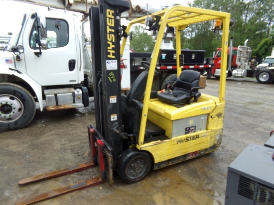 Hyster 40 Electric Forklift Model J402T, NOT WORKING WITH J CHARGERS, CONDI