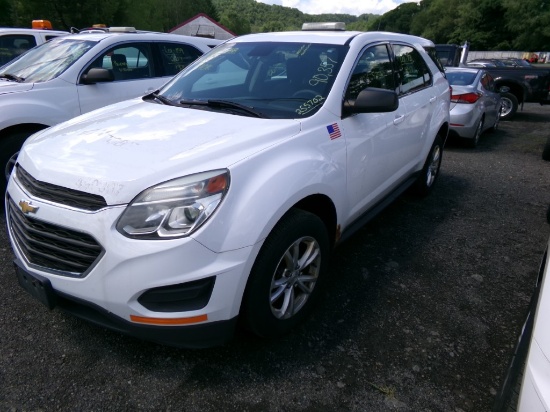 2017 Chevrolet Equinox LS AWD, White, 90,357 Miles, Vin#; 2GNFLEEK7H6255702