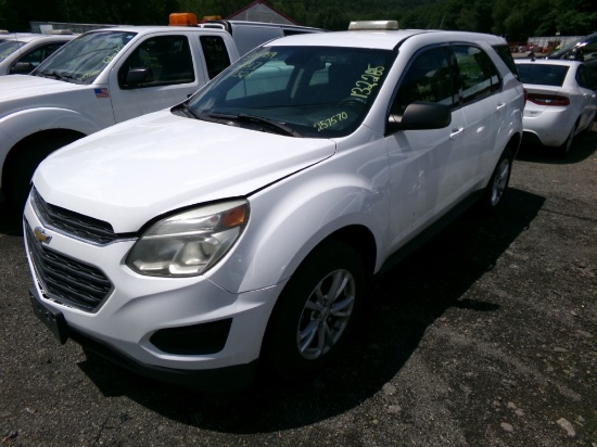 2017 Chevrolet Equinox LS AWD, White, 132,285 Miles, Vin #: 2GNFLEEK4H62575