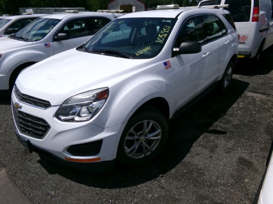2017 Chevrolet Equinox LS AWD, White, 105,451 Miles, Vin #; 2GNFLEEK3H63242
