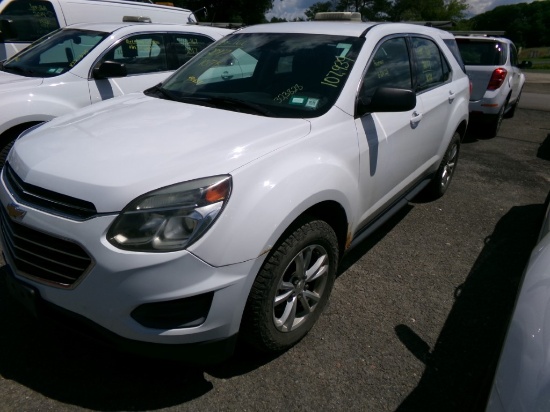 2017 Chevrolet Equinox LS AWD, White, 107,939 Miles, Vin #: 2GNFLEEK8H63238