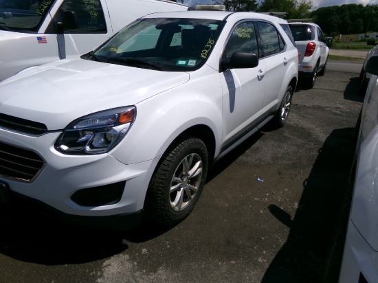 2017 Chevrolet Equinox LS AWD, White, 102,375 Miles, Vin #: 2GNFLEEK0H63225