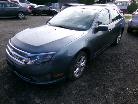 2012 Ford Fusion SE, Blue, 140,864 Miles, Vin #: 3FAHP0HGXCR232518, WON'T S