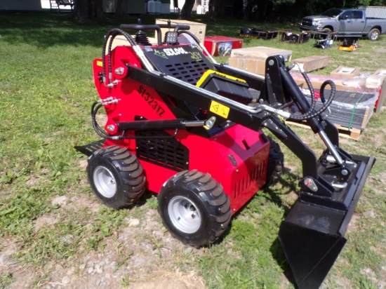 New Sdlool SL323T2 Stand On Mini Skid Steer Loader- 420cc Eng, 42'' Bucket,