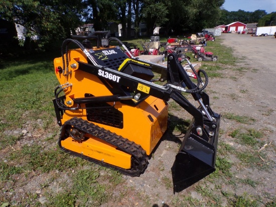 New SD Lool SL360T Mini Track Skid Steer- Yellow, 420cc Eng, 41'' Bucket