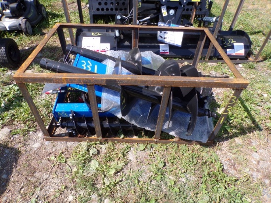 New AGT Hyd. Skid Steer Auger Drive w/ 3 Bits, 6'', 12'', 14''- Model ECAG