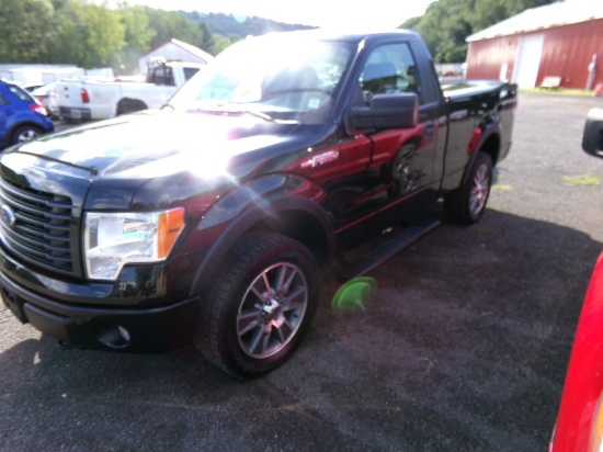 2014 Ford F150 STX Reg Cab, 4x, V8, Short Box, Black, 119,339 Miles, Vin #: