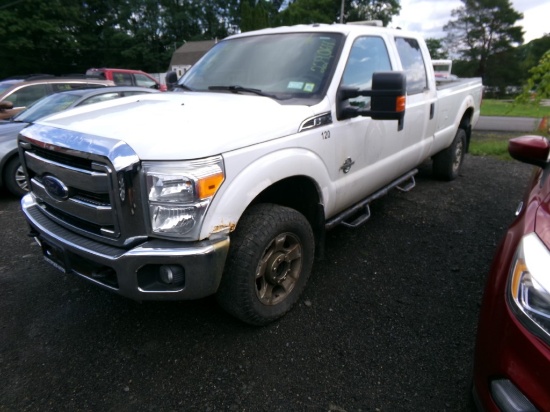 2016 Ford F250 Crew Cab XLT 4x4 Dsl. White, 229,064 Miles, Vin #: 1FT7W2BTX