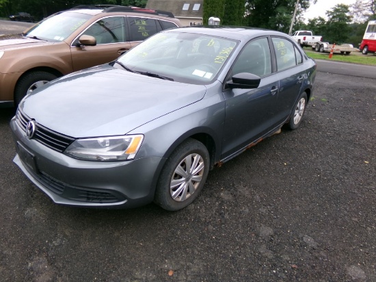 2013 Volkswagon Jetta S, Gray, 131,306 Miles, Vin # 3VW1K7AJ1DM427542, S, S