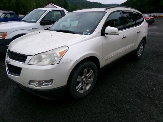 2011 Chevrolet Traverse 1LT, AWD, White, XXX Miles, Vin # 1GNKVGED6BJ20513