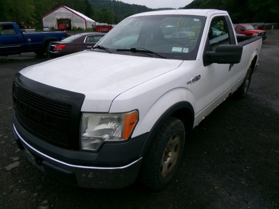 2009 Ford F150 XL Reg. Cab 2 WD, White, 194,841 Miles, Vin # 1FTRF12W69KB32