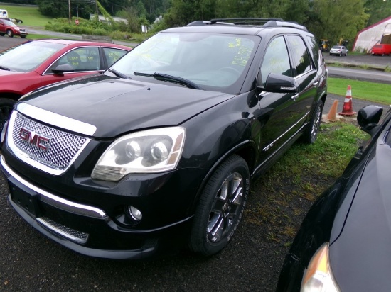 2011 GMC Acadia Denali AWD, Black, 164,544 Miles, Vin # 1GKKVTED1BJ369426,