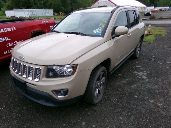 2017 Jeep Compass 4 x 4 High Altitude, Tan, 103,299 Miles, Vin # 1C4NJDEBX