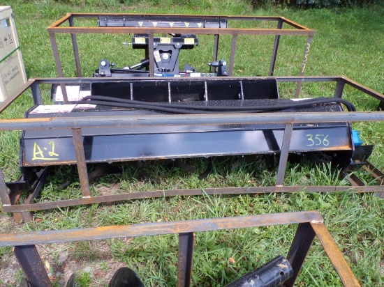 New AGT Mower King Hydraulic 72'' Skid Steer Rotary Tiller, ECSSTR072