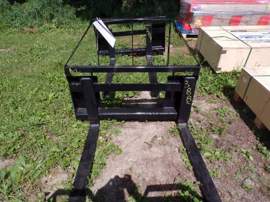 New AGT 48'' Step Thru Skid Steer Pallet Forks