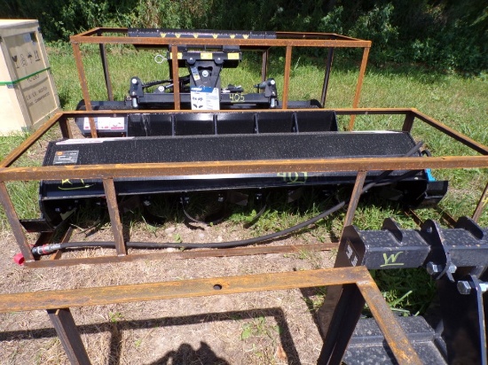 New AGT Mower King Hydraulic 72'' Skid Steer Rotary Tiller, ECSSTR072