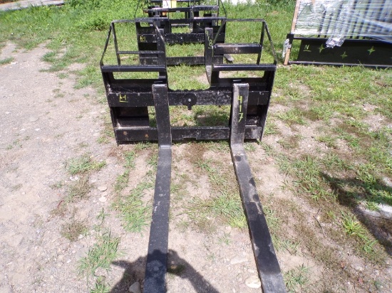 New AGT 48'' Step Thru Skid Steer Pallet Forks