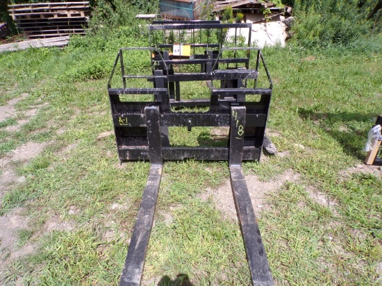 New AGT 48'' Step Thru Skid Steer Pallet Forks